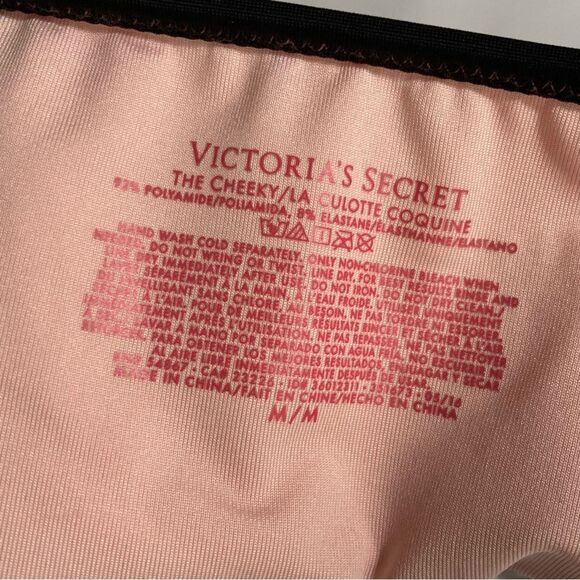 Victoria’s Secret The Cheeky Coral Salmon Pink Bikini Swim Bottoms Medium - Picture 6 of 8